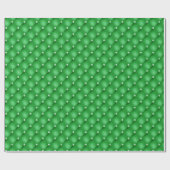 Grüne Diamanten Weihnachtswrapping Paper Geschenkpapier (Flach)