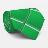 Grüne Diamantfliese Krawatte (Gerollt)