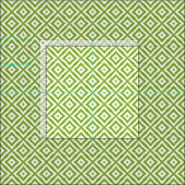 Grüne Diamantquadrate für Kat-Mosaikmuster Stoff (Kachel)