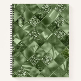GRÜNE DIAMOND SHIMMER KARIERT NOTIZBLOCK