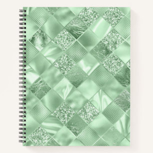 GRÜNE DIAMOND SHIMMER KARIERT NOTIZBLOCK