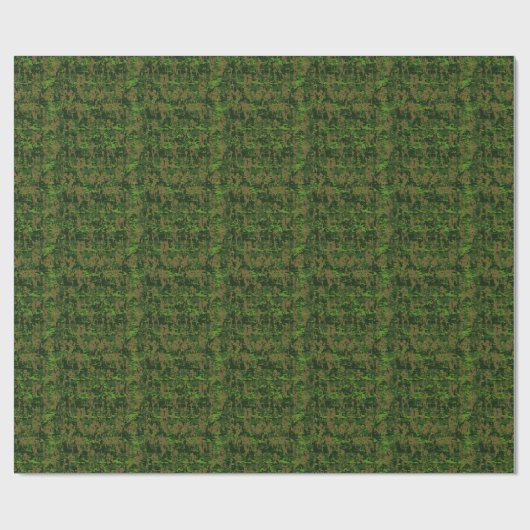Grüne digitale Camouflage im Holzlandstil Geschenkpapier (Flach)