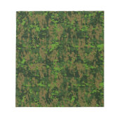 Grüne digitale Camouflage im Holzlandstil Notizblock (Vorderseite)