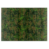 Grüne digitale Camouflage im Holzlandstil Schneidebrett (Vorderseite)