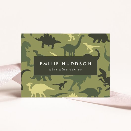 Grüne Dinosaurier, Kinderspielzentrum, Aktivitätsz Visitenkarte