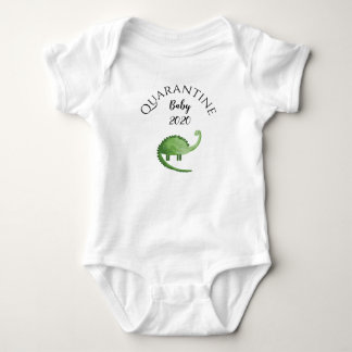 grüne Dinosaurier-Quarantäne, Baby geboren 2020, Strampler