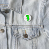 Grüne Dinosaurier-Zeichnung Button (Beispiel)