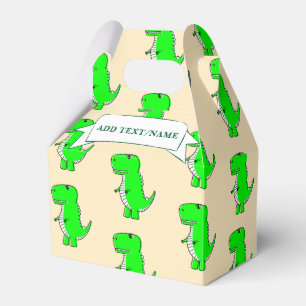 Grüne Dinosaurier-Zeichnung individuell Geschenkschachtel