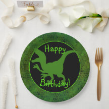 Grüne Dinosaurierhaut Frohe Geburtstag!