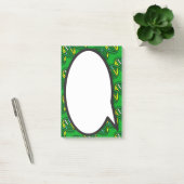 Grüne DNA-Sprechblase Medizinwissenschaft Post-it Klebezettel (Büro)