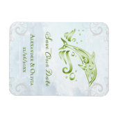 Grüne Dolphin speichert das Datumsfenster Magnet (Horizontal)