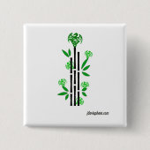 Grüne Drache-Button Milliamperestunde Jongg Button (Vorderseite)