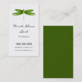 Grüne Drache-Fliegen-Karten der Visitenkarte (Vorne/Hinten)