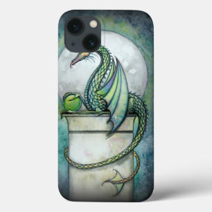 Grüne Drachenfee Fantasy Kunst Feen iPhone 13 Hülle