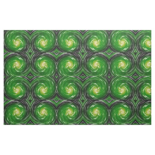 Grüne Drehung Abstrakt Art Stoff (Fat Quarter (45,7 x 55,9 cm))
