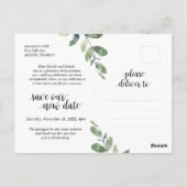 Grüne, Drehung in Plänen, Hochzeit verschoben Postkarte (Rückseite)