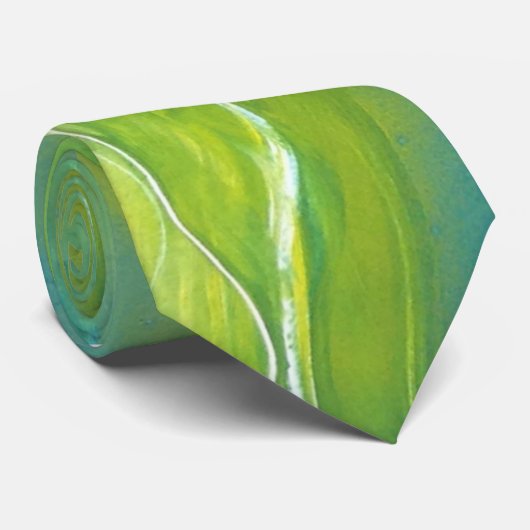 Grüne Drehung Krawatte (Gerollt)