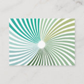 Grüne Drehung Visitenkarte (Rückseite)