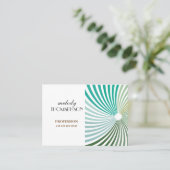 Grüne Drehung Visitenkarte (Stehend Vorderseite)