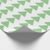 Grüne Dreieck Geschenkpapier (Ecke)