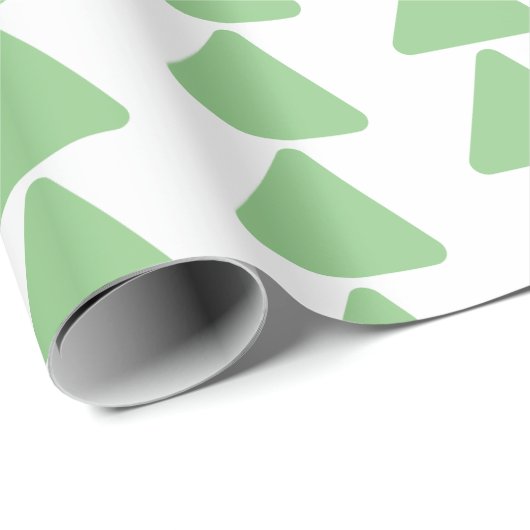 Grüne Dreieck Geschenkpapier (Rolleneckpunkt)