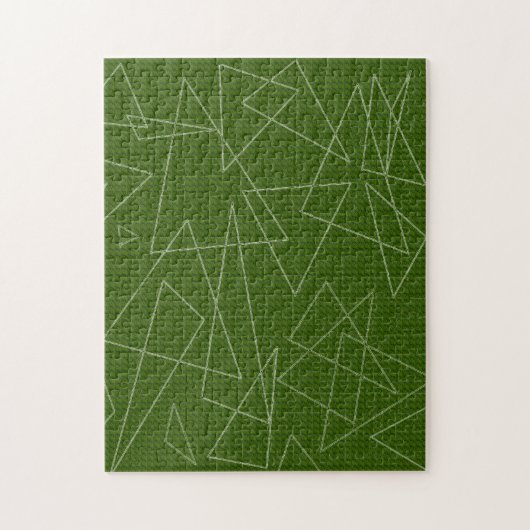 Grüne Dreiecke Puzzle (Vertikal)