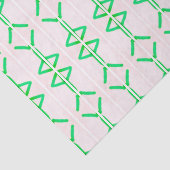 grüne Dreiecke und Diamanten Seidenpapier (Detail)