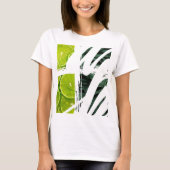 Grüne Druckglättung T-Shirt (Vorderseite)