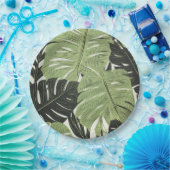 Grüne Dschungel-Blätter, gewagt und modern Pappteller (Party)