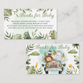 Grüne Dschungelsafari Wilde Tiere Bücher für Baby Begleitkarte (Vorne/Hinten)