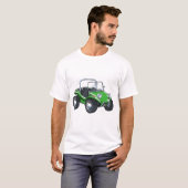 Grüne Dunebuggy-Optik T-Shirt (Vorne ganz)