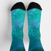Grüne dunkle Sturmwolken Socken (Oben)