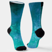 Grüne dunkle Sturmwolken Socken (Gewinkelt)