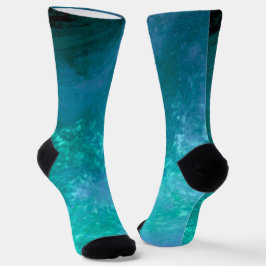 Grüne dunkle Sturmwolken Socken