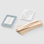 Grüne Dusty Blue Taufe Christening Programm Fächer (Non-assembled)