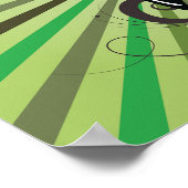 Grüne E-Gitarre Poster (Ecke)