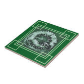 Grüne Edelstein-Geometrien Fliese (Seite)