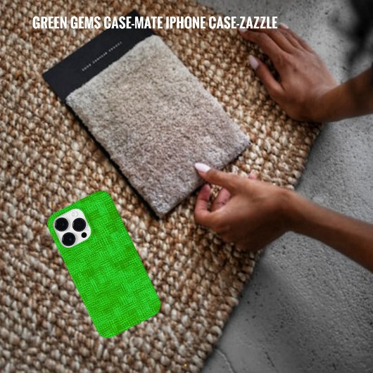 Grüne Edelsteine Case-Mate iPhone Hülle
