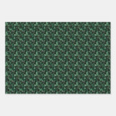 Grüne Edelsteine Geschenkpapier Set (Vorderseite)