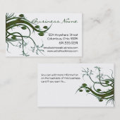 Grüne Efeu-Natur-Visitenkarten Visitenkarte (Vorne/Hinten)
