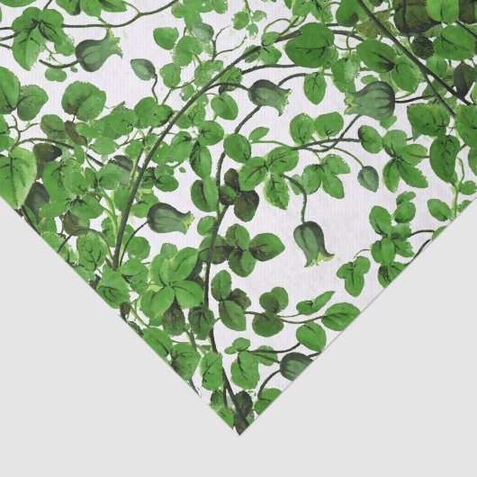 Grüne Efeu-Rebe botanisch Seidenpapier (Ausschnitt)