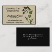 Grüne Efeu-Rolle dekoratives D7 - Visitenkarten Visitenkarte (Vorne/Hinten)