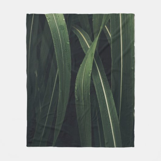 GRÜNE/EFÜHRTE PFLANZE FLEECEDECKE (Vorderseite)