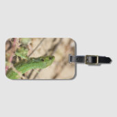 Grüne Eidechse Gepäckanhänger (Vorderseite (Horizontal))
