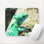 Grüne Eidechse Mousepad (Mit Mouse)