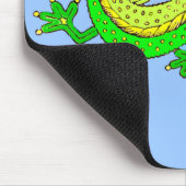 Grüne Eidechse Mousepad (Ecke)
