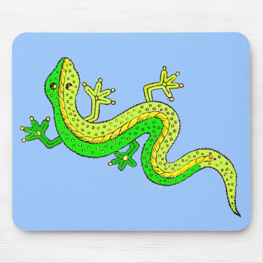 Grüne Eidechse Mousepad (Vorne)