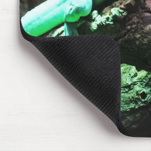 Grüne Eidechse Mousepad (Ecke)