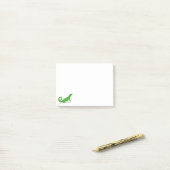 Grüne Eidechse Post-it Klebezettel (Auf Schreibtisch)