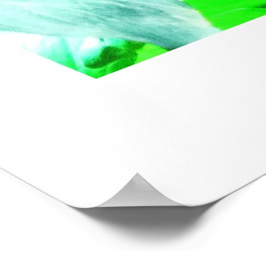 Grüne Eidechse Poster (Ecke)